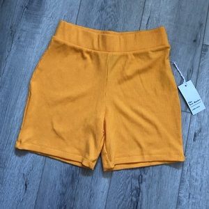 NWT Ribbed Biker Shorts